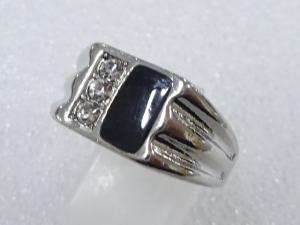 エナメル　クリスタル　指輪(21号)